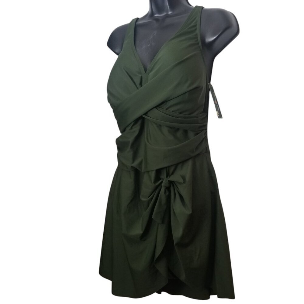 NWT Women's Forest Green Swimsuit Sz XXL